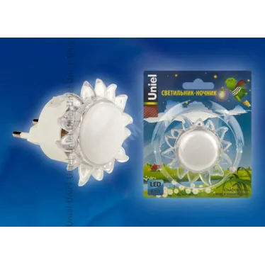 Ночник светодиодный DTL308 0,5W 4LED триколор (красный, синий, зеленый) Подсолнух