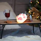 Ночник силиконовый Кошачья лапа розовый
