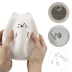 Ночник силиконовый Котик USB с 3 режимами, RGB-свечение