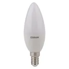 Лампа светодиодная LED 5.7Вт E14 LS CLB40 теплый, матовая свеча Osram