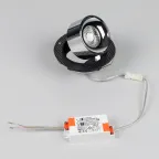 Светильник светодиодный SP-PLURIO-BUILT-TRIMLESS-R120-9W Day4000 (BK-CHR, 36 deg, 230V) (ARL, IP20 Металл, 3 года)