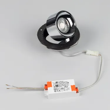 Светильник светодиодный SP-PLURIO-BUILT-TRIMLESS-R120-9W Day4000 (BK-CHR, 36 deg, 230V) (ARL, IP20 Металл, 3 года)