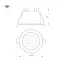 Светильник светодиодный MS-ALORA-BUILT-R140-12W Day4000-MIX (BK, 40 deg, TRIAC) (ARL, IP54 Пластик, 3 года)