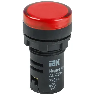Лампа AD22DS LED матрица 22мм красный 230В
