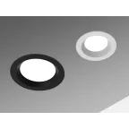 Светильник светодиодный DL-01 Pro 100 мм 8 Вт 4000 К CRI90 120х49 мм IP65/40 RAL 9003 белый муар с защитным силикатным стеклом аварийный автономный постоянного действия