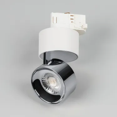 Светильник светодиодный трековый SP-PLURIO-TRACK-4TR-R77-9W Warm3000 (WH-CHR, 36 deg, 230V) (ARL, IP20 Металл, 3 года)