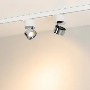 Светильник светодиодный трековый SP-PLURIO-TRACK-4TR-R77-9W Warm3000 (WH-CHR, 36 deg, 230V) (ARL, IP20 Металл, 3 года)