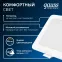 Светильник светодиодный ДВО 5.5 Вт 460 лм 4000К AC 220В IP20 квадрат 95х95х26мм монт разм 75х75мм Пластик Elementary Gauss