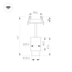 Светильник ART-NEMO-BUILT-ZOOM-R29.5-2W Warm3000 (BK, 15-45 deg, 24V) (Arlight, IP20 Металл, 5 лет)