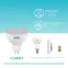 Лампа светодиодная LED 5.5 Вт 450 лм 4100К софит MR16 нейтральный GU5.3 AC 220В Elementary Gauss