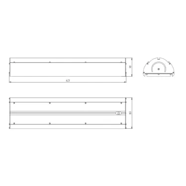 Светильник светодиодный Angar TR90 135/21000 Д прозрачный 4K