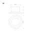 Светильник MS-DROP-BUILT-R137-24W Day4000 (BK, 90 deg, 230V) (Arlight, IP54 Металл, 5 лет)
