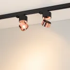 Светильник светодиодный трековый SP-PLURIO-TRACK-4TR-R77-9W Warm3000 (BK-COP, 36 deg, 230V) (ARL, IP20 Металл, 3 года)