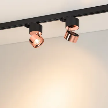 Светильник светодиодный трековый SP-PLURIO-TRACK-4TR-R77-9W Warm3000 (BK-COP, 36 deg, 230V) (ARL, IP20 Металл, 3 года)