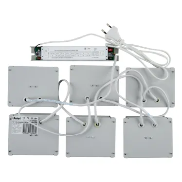 Светильники светодиодные потолочные встраиваемые ULP-1010 42W/4000К IP40 GRILYATO WHITE KIT06 комплект из 6 штук (4000K) 3800Лм 100x100x37мм Корпус белый В комплекте с и/п