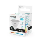 Лампа светодиодная LED 5.5 Вт 450 лм 4100К софит MR16 нейтральный GU5.3 AC 220В Elementary Gauss