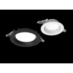 Светильник светодиодный DL-01 Pro 160 мм 25 Вт 3000 К CRI90 176x51 мм опал RAL9003 белый муар DALI