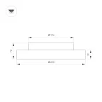 Светильник светодиодный SP-ESTELY-R450-40W Warm3300-MIX (BK, 80 deg, 230V, TRIAC) (ARL, IP65 Алюминий, 3 года)