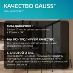 Светильник накладной ДБО под лампу 1хGU5.3 AC 220В Черный IP20 100х56х100мм Алюминий Basic Gauss