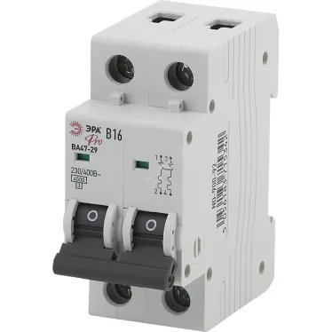 Выключатель автоматический PRO NO-900-95 ВА47-29 2P 32А кривая B 4,5кА ЭРА