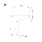 Светильник светодиодный трековый MAG-SPOT-ZOOM-25-R35-7W Day4000 (BK, 20-55 deg, 24V) (ARL, IP20 металл, 5 лет)