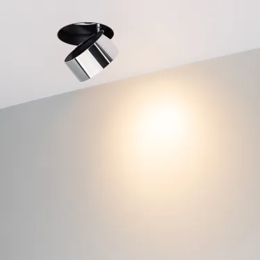 Светильник светодиодный SP-PLURIO-BUILT-TRIMLESS-R120-9W Warm3000 (BK-CHR, 36 deg, 230V) (ARL, IP20 Металл, 3 года)