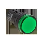 Лампа AD16-22HS LED матрица 22мм зеленый