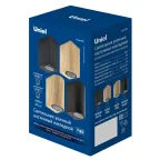 Светильник уличный под две лампы GU10 Архитектурный накладной UUL-P42A 2х6W/GU10 IP65 BLACK Корпус черный