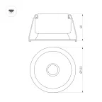 Светильник MS-HARBOR-R123-20W Day4000 (WH, 24 deg, 230V) (Arlight, IP20 Металл, 5 лет)