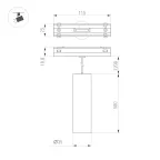 Светильник MAG-VIBE-SPOT-HANG-R35-10W Day4000 (WH, 24 deg, 48V) (Arlight, IP20 Металл, 5 лет)