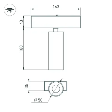 Светильник MAG-SPOT-45-R65-18W Warm3000 (BK, 36 deg, 24V, DALI) (Arlight, IP20 Металл, 3 года)
