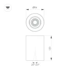 Светильник светодиодный SP-FOCUS-R86-10W Day4000 (WH, 24 deg, 230V) (ARL, IP54 металл, 5 лет)