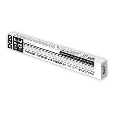 Прожектор светодиодный линейный ULF-L52-12W/RGB/L50 DC24V IP65 SILVER 500мм RGB DC24V Алюминий