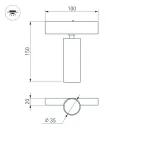 Светильник MAG-SPOT-25-R120-12W Day4000 (BK, 30 deg, 24V, DALI) (Arlight, IP20 Металл, 3 года)