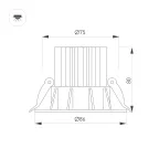 Светильник MS-ATOLL-BUILT-R86-10W Day4000 (WH, 60 deg, 230V) (Arlight, IP54 Металл, 5 лет)