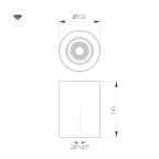 Светильник светодиодный SP-FOCUS-R132-24W Day4000 (WH, 24 deg, 230V) (ARL, IP54 металл, 5 лет)