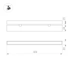 Светильник светодиодный трековый MAG-FLAT-FOLD-25-S400-12W Warm3000 (WH, 100 deg, 24V) (ARL, IP20 металл, 5 лет)