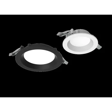 Светильник светодиодный DL-01 Slim 160 мм 15 Вт 3000 K CRI90 176x39 мм IP65/40 RAL9003 белый муар с рассеивателем опал