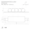 Светильник LGD-RAY-WALL-TWIN-R65-2x9W Warm3000 (GR, 23 deg, 230V) (IP65 металл, 3 года)