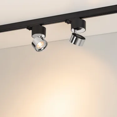 Светильник светодиодный трековый SP-PLURIO-TRACK-4TR-R77-9W Warm3000 (BK-CHR, 36 deg, 230V) (ARL, IP20 Металл, 3 года)
