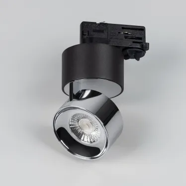 Светильник светодиодный трековый SP-PLURIO-TRACK-4TR-R77-9W Warm3000 (BK-CHR, 36 deg, 230V) (ARL, IP20 Металл, 3 года)
