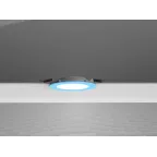 Светильник светодиодный ДВО-DL-01 Slim 35Вт 3000К 221х40 мм IP65/40 черный опал DALI