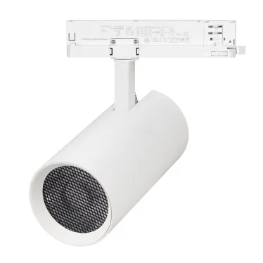 Светильник светодиодный трековый LGD-GERA-4TR-R90-30W Warm3000 (WH, 15 deg, 230V) (ARL, IP20 металл, 5 лет)