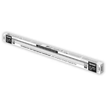 Прожектор светодиодный линейный ULF-L52-18W/6400K/L100 220V IP65 SILVER 1000мм Дневной свет (6400К) 1690Лм Алюминий