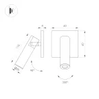 Светильник светодиодный SP-READER-NB-S60x60-3W Warm2700 (NI, 20 deg, 230V) (ARL, IP20 металл, 3 года)