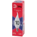 Лампа светодиодная LED BXS-10W-865-E14 R (диод, свеча на ветру, 10Вт, хол, E14) (10/100/2800)