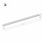 Светильник MAG-LASER-45-L480-18W Warm3000 (BK, 15 deg, 24V, DALI) (Arlight, IP20 Металл, 3 года)