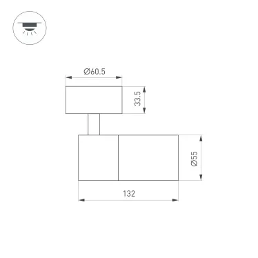 Светильник SP-ARTEMIS-SURFACE-FLAP-R55-12W Warm3000 (WH, 8-80 deg, 230V) (Arlight, IP20 Металл, 5 лет)