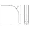 Крышка на угол вертикальный внешний 90 градусов 35х300, в комплекте с крепежными элементами и соединительными пластинами,необходимым