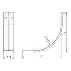 Крышка на угол вертикальный внутренний 90 градусов 35х500, в комплекте с крепежными элементами и соединительными пластинами,необходи